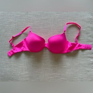 Skims Hot Pink Push Up Bra